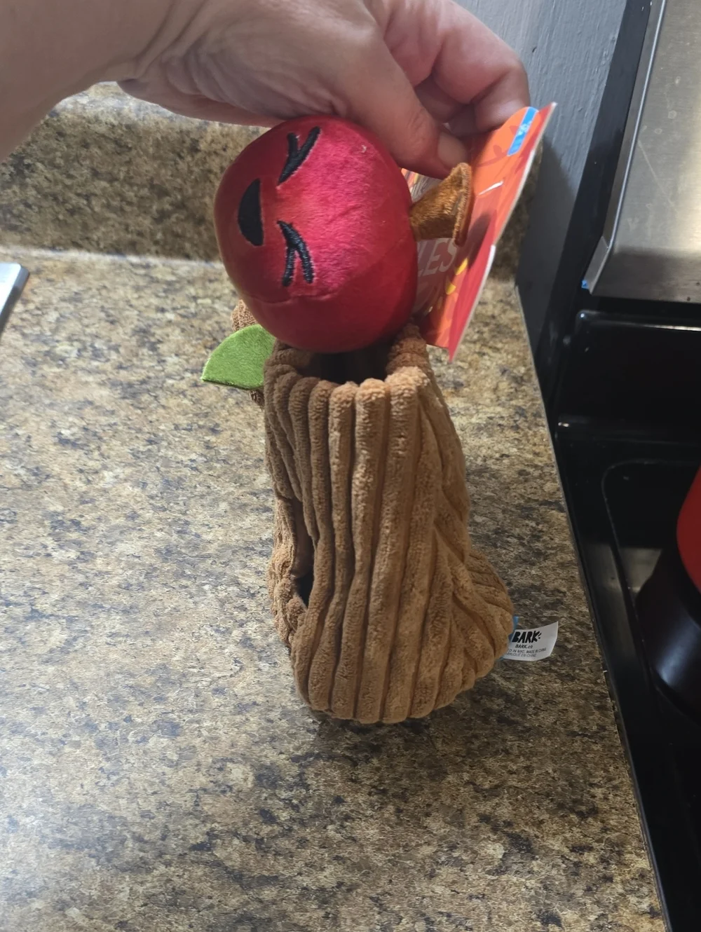 Bark Them Apples Plush Dog Toy NWT Size XS-S 0-20 Pounds